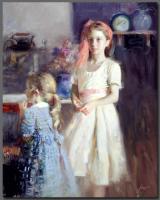 Pino Daeni - Impression oil painting.